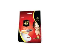 TRUNG NGUYEN G7 3-IN-1 COLLAGEN ADDED & SUGAR FREE Instant Coffee for Energy Boost - Collagen Added, Low Caffein & Diet Sugar - Strong and Pure Vietnamese Instant Coffee (22 Sachets/Bag)