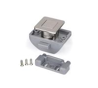 Trunk Boot Lock 10pcs Camper Car Push Lock RV Caravan Boat Motor Home Cabinet Drawer Latch Button Locks Keyless Furniture Door Lock Hardware(SS6209-Satin Nickel)