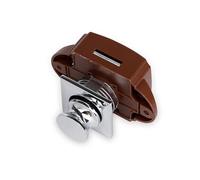 Trunk Boot Lock 10pcs Camper Car Push Lock RV Caravan Boat Motor Home Cabinet Drawer Latch Button Locks Keyless Furniture Door Lock Hardware(SS6226B-Chrome)