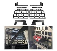 Trunk Cargo Cover For Jeep For Wrangler 4-Door JK 2007-2012 2013 2014 2015 2016 2017 Rear Boot Trunk Shelf Modular Storage Cargo Organizers Racks Panels(Side panel)