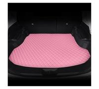 Trunk Carpets For BMW Series X5 F15 5seat 7seat 2014 2015 2016 2017 2018 PU Leather Custom Car Trunk Mats Interior Carpet Accessories Boot Mat(Pink,5seat)