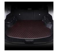 Trunk Carpets For Cadillac SRX 2004-2009 2010-2016 PU Leather Custom Car Trunk Mats Storage Pad Interior Carpet Accessories Boot Mat(Black Red 4pcs,10-16)