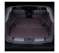 Trunk Carpets For Lincoln For Aviator 6 Seats 2020 2021 2022 Car Trunk Mat All-inclusive Interior Protection Pad Anti-dirty Carpet Boot Mat(Black Red 4pcs)