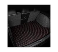 Trunk Cover Mat Car trunk mat for VW 2012 2013 2014 2015 2016 2017 2018 cargo liner carpet interior accessories cover(BIACK RED SIGIE)