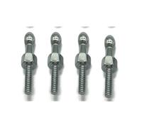 Trunk Lift Support 4Pcs M8/M6 Universal 10mm Rear Boot Front Bonnet Gas Strut End Fitting Connector Ball Pin Joint Valve Spring Screw Shock Strut(4pcs-M6)