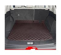 Trunk mat 1pc Car Custom Rear Trunk Mat Anti-Dirty For Nissan For Rogue For X-Trail T33 2021-2025 Leather Waterproof Cargo Liner Pad Floor Liner(5 seat Black red2)