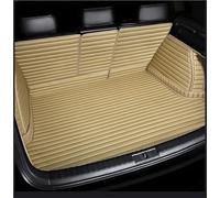 Trunk mat Stripe Full Coverage Car Trunk Mat Carpet Car Accessories For Cadillac For Escalade 2006-2010(Beige)