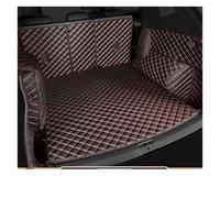 Trunk mat The Trunk Cargo Leather Liner Car Trunk Mat Compartment Floor Carpet Mud For Land For Rover For Discovery For Sport 2016-2020 7-Seat Floor Liner(Black red6)