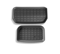 Trunk Mats For Tesla For Model Y 2024 Front And Rear Trunk Mats Trunk Mat TPE Car Boot Protector Mat(Front and rear 2 Piece)