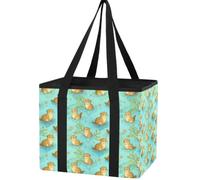 Trunk Organizer for Women Men, Waterproof Collapsible Car Organizers and Storage with Reinforced Handles & Removable PE Board for SUV Sedan Truck, Multi-Purpose Storage Tote Bag Otter Pattern Funny Cu