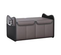 Trunk Organizer - Heavy Duty Car Organizer, Multi-Compartment Travel Carrier | Folds Flat to Save Dual-Use Space Box, Prevents Items from