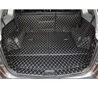 Trunk Pad Custom For Captiva 7 Seats Trunk Mats Leather Cargo Liner Boot Carpets Rear Interior Decoration Accessories Car Boot Mats(Black beige)