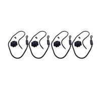 Trunk partition rope Compatible With VW For Golf 6 For MK6 Car Rear Shelf Straps Ball Holding Cord Vehicle Tailgate Lanyard Trunk Storage Package Rope Sling(4pc)