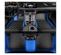 Trunk Protector Car floor&Trunk mats for BMW X5 E53 2004 2005 2006 2007 auto foot Pads automobile carpet cover interior accessories Cargo Mat(3PC black blue,LHD)