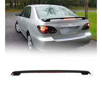 Trunk Spoiler Compatible with 2003-2008 Toyota Corolla, ABS Matte Black OEM Style Rear Tail Lid Racing Wing W/Brake Light