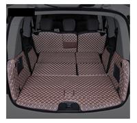 Trunk Tray Floor Mats Protector For Lincoln For CORSAIR 2020 Leather Car Trunk Mat Seat Kicking Pad Carpet Protector Full Cover Tail Box(Coffee)