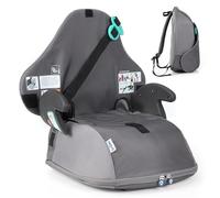 Trunki BoostApak Booster Seat & Kids Backpack (6+ Years) - i-Size Travel Car Seat, 8 L Carry-On Approved Kids Rucksack & Car Booster (126-150 cm) - Grey