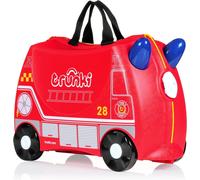 Trunki Childrens Ride On suitcase and kids hand luggage in Frank the Fire Engine