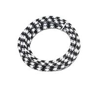Trunking Solid Fabric Braided Light Cords, 2 Core 0.75mm2 Vintage Covered Cable, Textile Electrical Wire, 2 meter 3 meter 5 meter 10meters Long Connector Loom (Color : Black white, Size : 3meter)