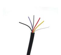 Trunking Solid Silicone Rubber Insulated Copper Wire 0.3-6mm² 2-6 Cores 1M(6 Cores,Square 4.0mm)