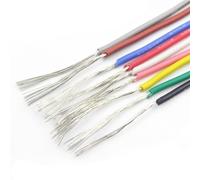 Trunking Solid UL3239 32AWG 28AWG Soft Silicone LED Cable 2 Meter 5 Meter 10 Meter 3KV Flexible DIY Electronic Insulated Copper Wire Connector Loom (Color : Red, Size : 10Meter 32AWG)
