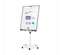TRUNXUCL Rolling White Board, Dry Erase Board with Stand, Standing Whiteboard Magnetic, Adjustable Height and Angle(Gray,70x100cm/27.5x39in)