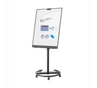 TRUNXUCL Rolling White Board, Dry Erase Board with Stand, Standing Whiteboard Magnetic, Adjustable Height and Angle(Black,60x90cm/24x35in)