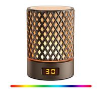 TRUNYEE Rotate Timing Night Light, 3 Light Modes & 7 Changeable Colors Touch Decompression Lamp, Portable Warm for Baby Feeding, Bedside, Reading and Romantic Dating Atmosphere