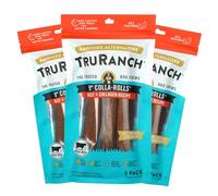TRURANCH Collagen Rolls - 9" Collagen Rolls for Dogs - Long Lasting Healthy Joint Support - Rawhide Alternative - Skin & Coat Health - Made with Real Beef, Value Pack, 3 Bags, 9 Count
