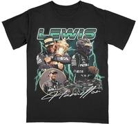 TruriM Lewis Hamilton Vintage Mens Shirt 90s Bootleg Mens Shirt Formula 1 Racing Best ON Ebay! Black Medium