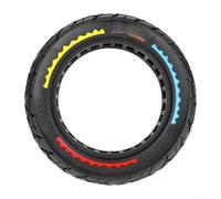 Trurovem 10x2.5 Solid Off-Road Tire for MaxG30 Series Electric Scooters, Wear-Resistant Rubber with 45mm Caliper Grooves for Superior Grip and Puncture- Riding on Rough(Tricolor)