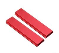 Trurovem 2 Pack T Track Slider For Table Saw, Aluminium Miter Bar Replacement 100-450mm, T Slot Jig Fixture For Woodworking Workbench, Red Aluminum Alloy T-Bar(100mm)