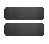 Trurovem 2 Pack Treadmill Mats for Floor Protection, 25x80x0.6cm Anti Vibration Gym Machine Matting, Shock Absorbent Non-Slip Foam Rubber Exercise Equipment Pads for Bike Rowing, Black(Black)