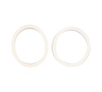 Trurovem 2 Pcs Bike Fork Sponge Foam Rings Oil Seal Dust Wiper for RockShox Front Fork, 30-40mm ID Foam Bushing for Suspension Maintenance and Dirt Absorption, White(38mm)