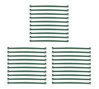 Trurovem 30-Pack Expandable Tomato Cage Connector for Climbing Plants, 30cm Green Garden Stake Joint with Bayonet Lock, Adjustable Plant Support Frame for Vegetables