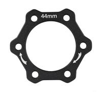 Trurovem 44mm Bicycle Hub Flange Adapter Brake Disc Mount for ROTOR Base, Aluminum Alloy Rotary Screw Thread Converter Fitting for Cycling Parts, Black(Black)