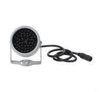 Trurovem 940nm Infrared Illuminator with 48 LEDs for CCTV Camera, 5-10m For Fill Light, IP65 Waterproof For IR Bulb for Security Surveillance System, Silver