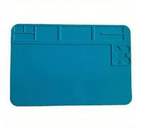 Trurovem A100 Heat Resistant Silicone Soldering Mat 30x20cm Anti-Static Repair Pad for Electronics Work For, Phones, Watches, Computers - Blue