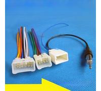 Trurovem Car Power Cord and Adapter Cable for For Yaris For For Camry For, and Play Stereo Wiring Harness with Direct Connector, ABS and Copper Wire