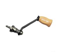 Trurovem Carbon Fibre Single Arm Handle for Stella Complex F4 Reel, Wood Grain Knob with Stainless Steel Interface, 55mm Base 70mm Length Replacement(gray)