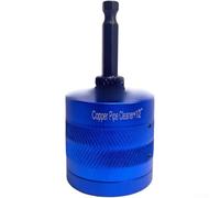 Trurovem Copper Pipe Cleaning Brush Set for Drill, 3-Pack 1/2 3/4 1 Inch Wire Brushes for HVAC System Cleaning Tools, Plumbing Gas Lines Vents, Efficient Rust Removal Without(3PCS)