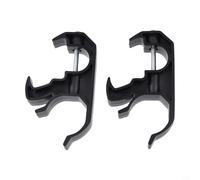 Trurovem Flashlight Holder Bracket Mount for For Wrangler For JL 2018-2025 For Gladiator JT, ABS -Hand Operation Seat Rail Flashlight Bracket, No-Drill Install, Black, 2 Pack