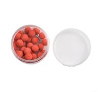 Trurovem For EVA Floating Up Boilies Carp Fishing Baits Round Artificial Lure Beads for Chod Rigs Mainline Dedicated Range Compatible Hookbait 8-17mm(10mm Strawberry Flavor)
