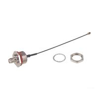 Trurovem For to For Female Adapter Cable 20cm, Waterproof Box Mount RF Extension Cord with M10/For M12/For Thread, Silver Plated Copper Low Loss for Industrial Meters(16)