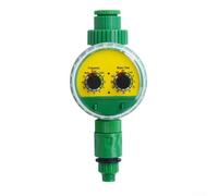 Trurovem Green Electronic Garden Hose Timer, Automatic Watering Controller for Outdoor Irrigation, Weatherproof Plastic Programmable Programmer with LCD Display, 12x12x9cm(Knob timer)