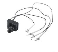 Trurovem Griddle Ignition Kit 28 Inch, 4 Outlet Electric Ignitor Replacement with Tact Push Button Switch, 4 Ceramic Electrodes for 2 Burner Griddle Cooking Station with Hard