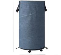 Trurovem Large Foldable Detachable Wheel Laundry Basket Oxford Cloth Dirty Clothes Hamper(Blue)