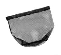 Trurovem Nylon Fishing Landing Net Replacement Mesh Bag 40cm to 50cm Diameter For Ten-Thread Weaving for Freshwater Saltwater Sea River Lake Boat Fishing Black(50cm)