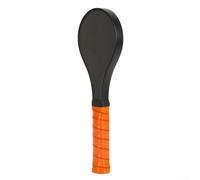 Trurovem Pickleball Training Paddle with Carbon Fiber Face for Sweet Spot Practice, Wood Handle Racket with Anti-Slip Grip to Improve Hitting Accuracy for Beginners(Brown)