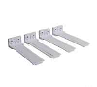 Trurovem Plastic Refrigerator Slide Rail Replacement for Built-in Fridge Runners Compatible with For For For Hisense Embedded Glides White Smooth Movement For Easy Install Kit(4pcs)